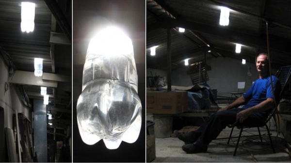 不用電的也能有燈！巴西的機械技師發明瓶燈節能減碳，造福全球！
