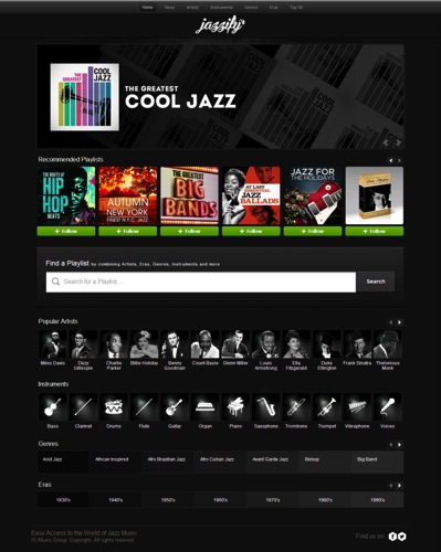 Jazzify介面圖