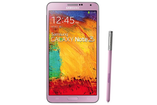 GALAXY Note 3衝破系列銷售紀錄 2個月突破千萬佳績，圖為Samsung GALAXY Note 3 「香頌粉」 copy