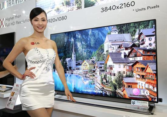 LG Ultra HD TV超高畫質電視55型，大尺寸電視詢問度和購買度提升成市場趨勢