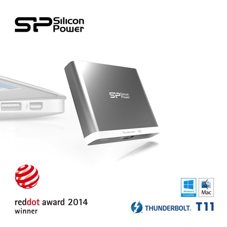 SP廣穎電通外接式固態硬碟 Thunder T11榮獲2014德國紅點產品設計大獎！