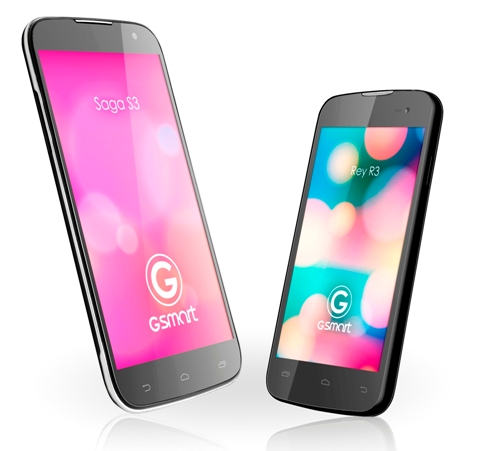 集嘉推出6吋及4.5吋GSmart雙卡機，搭載Android 4.2系統。