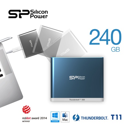 SP 廣穎電通推出全新Thunderbolt™快閃隨身硬碟「Thunder T11」！