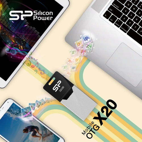 SP廣穎新一代迷你OTG雙用隨身碟—Mobile X20，手機和電腦變麻吉了！