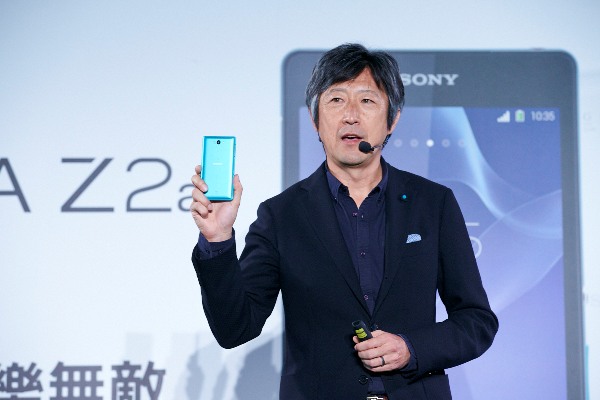 1_Sony Mobile資深副總裁田嶋知一先生來台見證台灣4G起飛元年，宣布全頻冠軍旗艦機Xperia Z2a正式上市