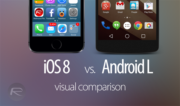 Apple iOS 8 VS Android 4.4 KitKat，操作界面有那些差異