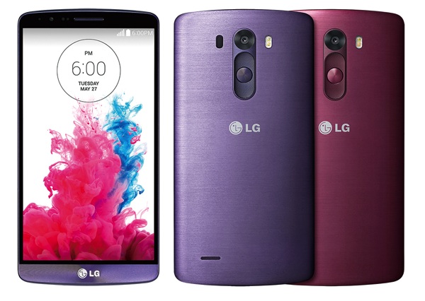 LG G3 旗艦機推出「燻紫」、「烟紅」兩款新色