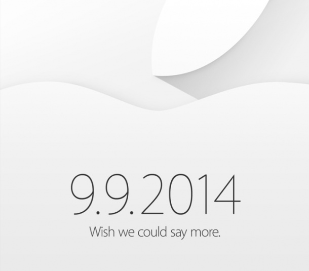 iPhone 6 來了！Apple 邀請函說 9 月 9 日舉辦發表會！