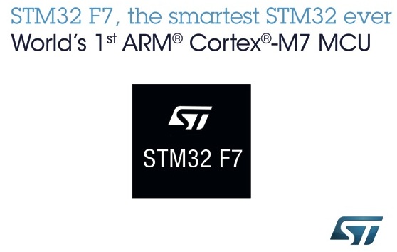 意法半導體推出內核採 ARM Cortex-M7 的 STM32 F7 系列微控制器。