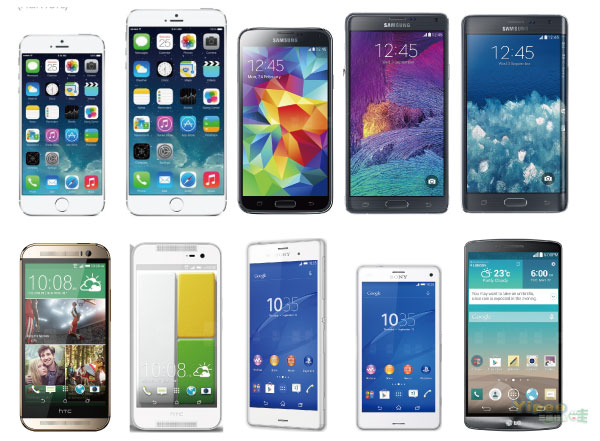 2014 第三季機皇比較表：iPhone 6、Galaxy S5、Note 4、M8、Butterfly 2、Z3、G3 及小米4【更新】