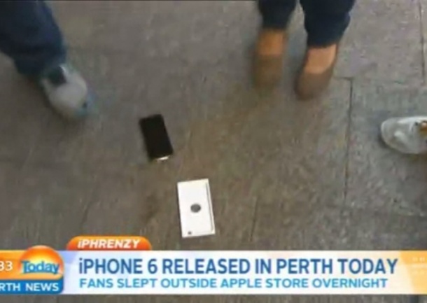 全世界首發 iPhone 6 摔機開箱新聞出來了