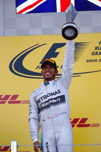 Lewis Hamilton再取俄羅斯分站冠軍 累積季賽季第九冠 copy
