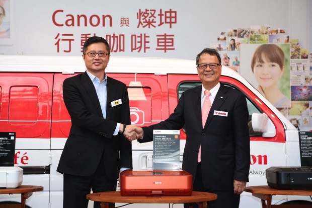 Canon 打造Canon PIXMA行動咖啡車，展示最新PIXMA MG7570雲端觸控旗艦機及MG5570時尚臉書機 copy