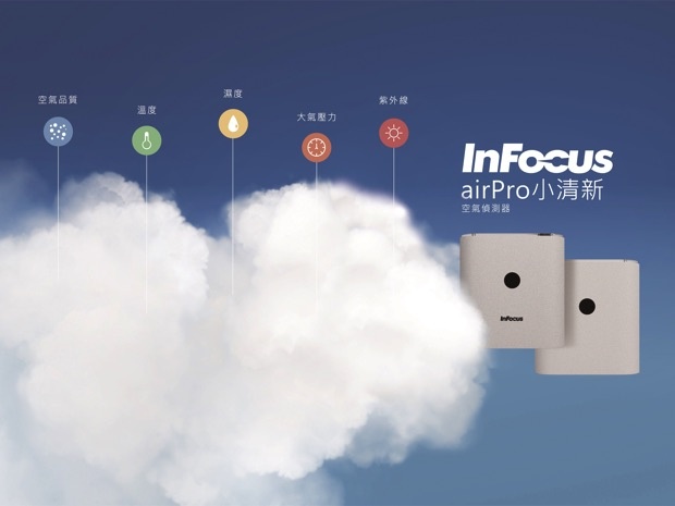 InFocus airPro 款具備偵測懸浮微粒功能的空氣偵測器 copy
