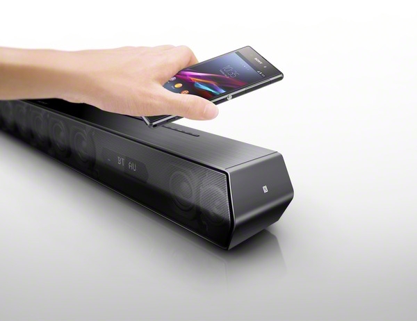 NFC能隨興搭配多元裝置中的影音內容，結合SongPal的app即HT-ST5