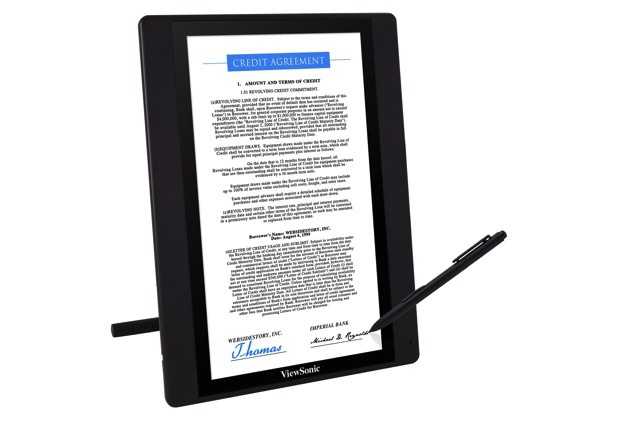 ViewSonic 全新電磁筆顯示器 PD1611，展現無紙化電子簽章技術應用