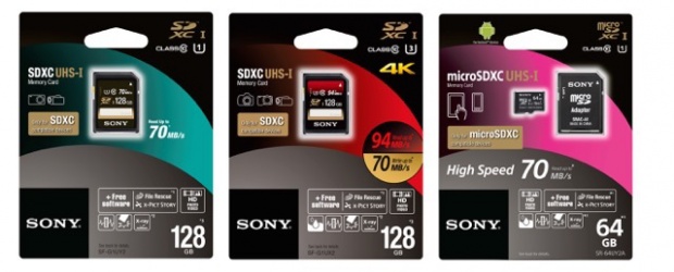 SonySD_ Micro SD存取記憶卡，針對目前消費者使用數位相機及行動裝置大量的拍照需求，帶來更快速穩定的資料存取表現。