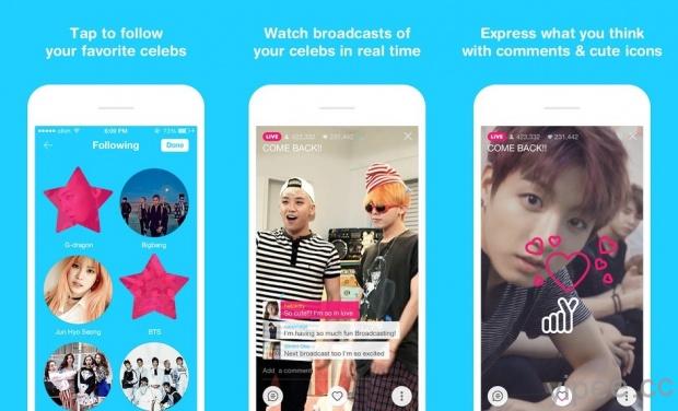 鎖定韓星，＂V＂app 直播平台 iOS 版上陣！