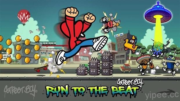 音樂跑酷手遊《Streetboy – Run to the Beat》在 Goolge Play 與 App Store 上市！