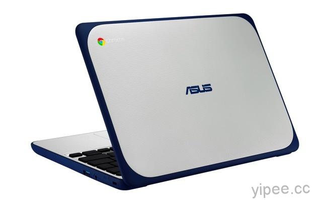 ASUS Chromebook C202_____ 式防撞橡膠、固態儲存裝置等設計，更堅固耐用 copy