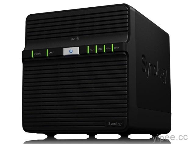 Synology 發表支援四顆硬碟的 NAS 伺服器 (DiskStation DS416j)