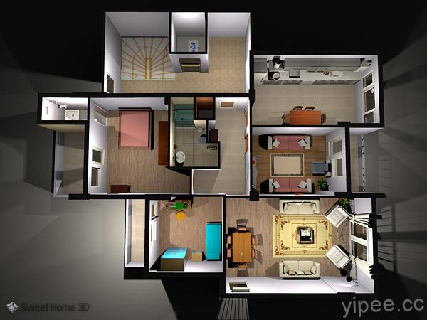 Sweet Home 3D 讓你也能成為室內設計師～