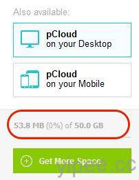 50 GB cloud storage with pCloud-9