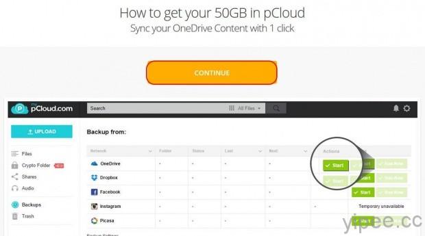 Free 50 GB lifetime cloud storage with pCloud-5