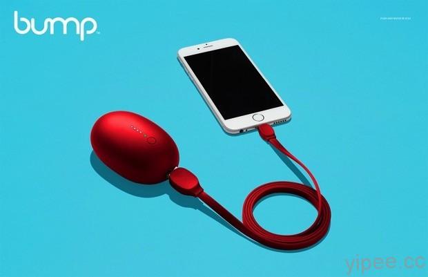 Karim-Rashid-and-Richard-Smiedt-unveil-new-bump-portable-phone-charger-charging copy