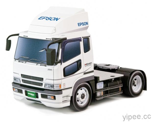 動手做紙模型，這次換做 Epson 賽車專用貨櫃車吧！