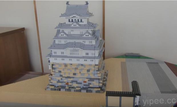 日本達人太強大了！以樂高積木建造可折疊的姬路城
