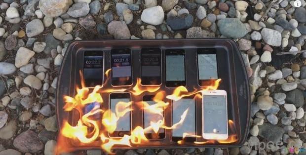 歷代 iPhone  火烤實驗，你猜哪一代最不怕火？