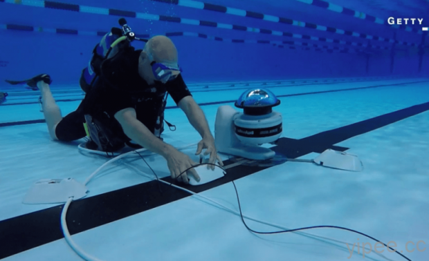 機器人立大功，在水底幫攝影師記錄完美的奧運比賽照片！