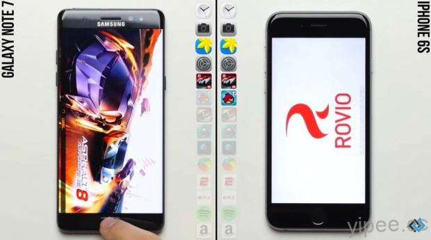 iPhone 6s VS Galaxy Note 7 速度測試，新機竟然比舊機慢！