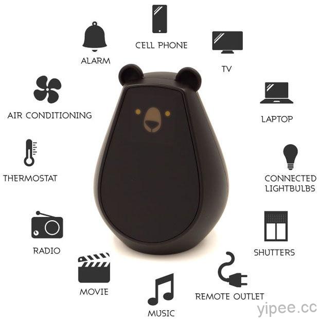 超萌的智慧小熊遙控器 Bearbot，揮揮手遙控家電