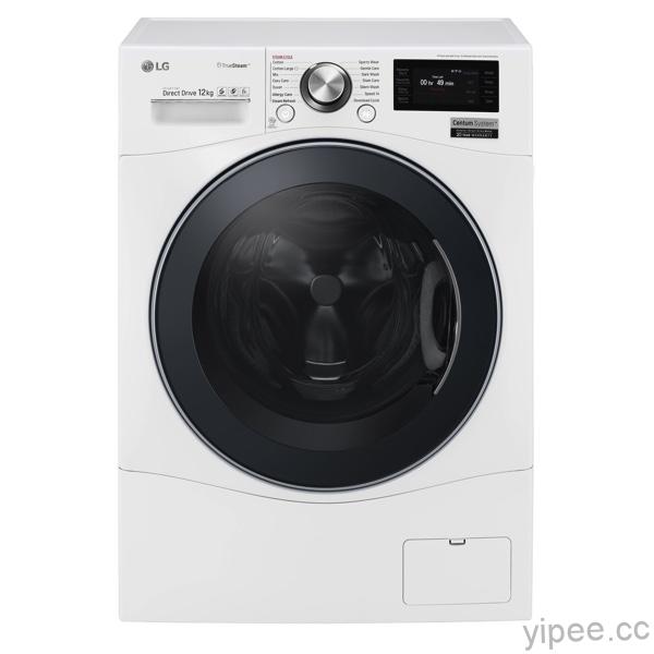 LG Centum System洗衣機，可於高速運轉的洗衣機上疊架起世上最高的撲克牌城堡，展現卓越的低震動度。 copy