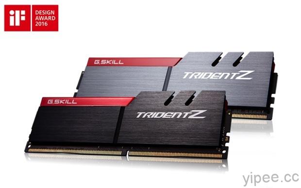 芝奇推出 32GB(8GBx4)Trident Z 套裝 DDR4 記憶體