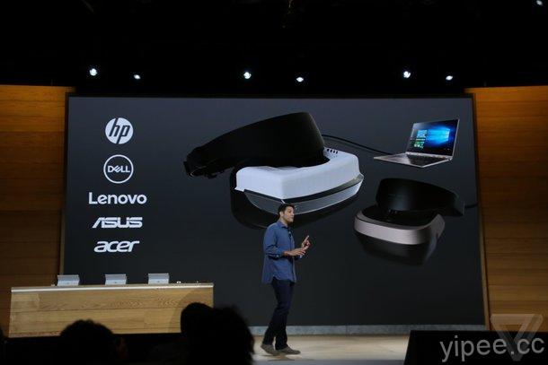 【2016 微軟發表會】微軟發佈 Windows 10 專用 VR 眼鏡，售價 299 美元