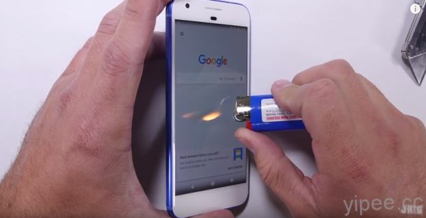 Google Pixel 耐刮、防火及彎曲實測影片出爐，結果手機很受傷！