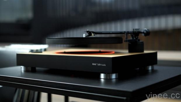 MAG-LEV Audio 首款懸浮黑膠唱盤登場，飛在空中放音樂！