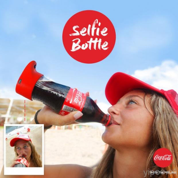 可口可樂設計自拍瓶，記錄你暢飲可樂的瞬間！
