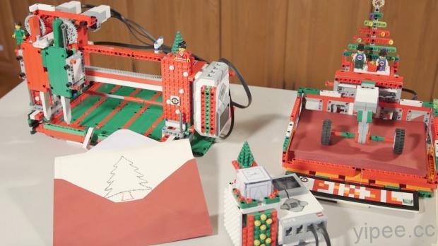 國外兩少年 DIY 樂高賀卡機器人，即使沒藝術天分也能製作精美聖誕卡片