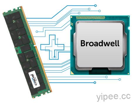 Intel Broadwell 處理器同步增強 DRAM 和 CPU 效能