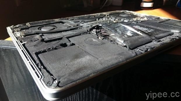 這次爆炸不是 Note 7 手機，而是 Retina MacBook Pro 筆電！