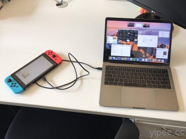 任天堂 Switch 不只玩遊戲，還能變成 MacBook Pro 的行動電源！