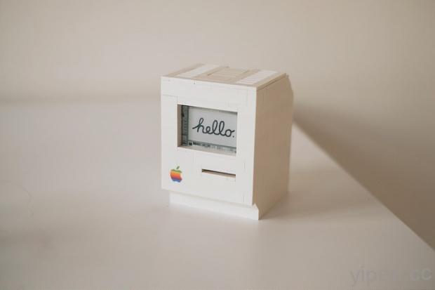 用「樂高」組成的經典款迷你 Macintosh 麥金塔電腦！
