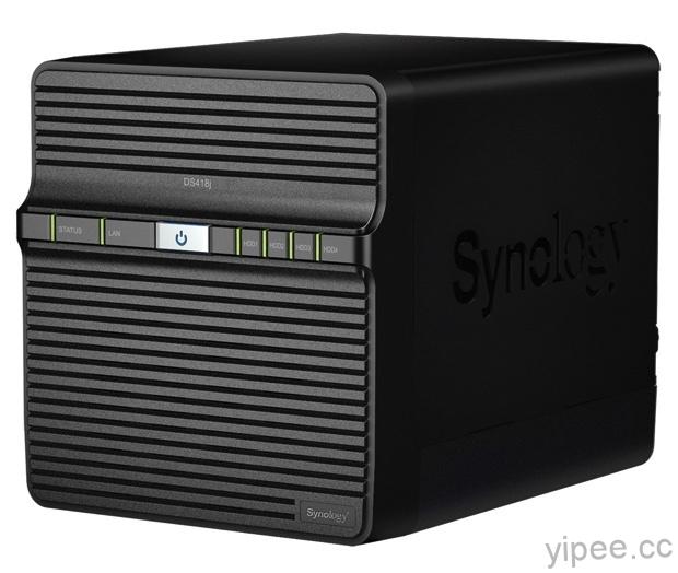 Synology 發表 DiskStation DS418j 入門款 NAS，專為家庭打造、可搭載四顆硬碟