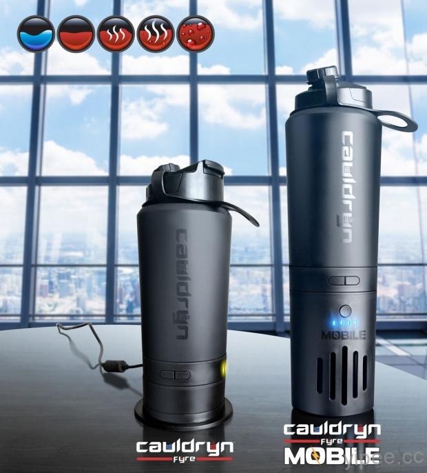 去露營沒瓦斯燒熱水？內建電池的電熱瓶 Cauldryn 讓你隨時有熱水喝！