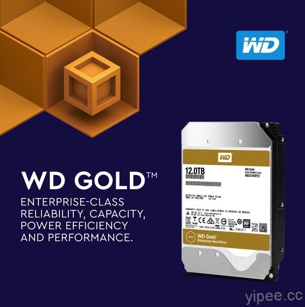 Western Digital 推出 12TB WD Gold 硬碟