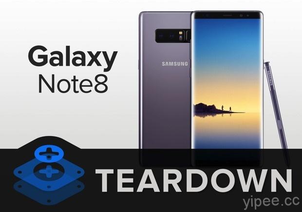 Samsung Galaxy Note 8 拆機發現，它用大量膠水固定電池，是為了防爆炸嗎?